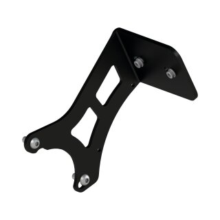 Medium Pro Side Mount License Plate Bracket Black Satin