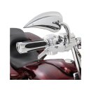 Deep Cut Comfort Grips Chrome 1" Throttle By Wire