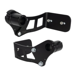 Medium Pro Side Mount License Plate Bracket Black Satin