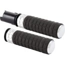 Speedliner Grips Black Rubber, Chrome Inner Collar and...