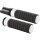 Speedliner Grips Black Rubber, Chrome Inner Collar and Endcap 1" Throttle By Wire