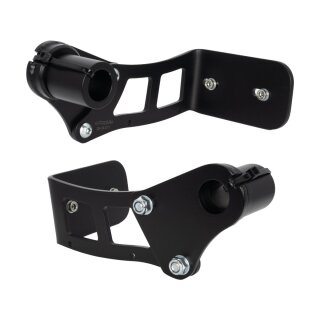 Medium Pro Side Mount License Plate Bracket Black Satin