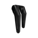 Performance Club Style Riser Kit 9" Height, 1 1/4" Handlebar Clamp without Instrument Black Satin