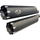 Double Slip-On Muffler Set Endcap Revolver Chrome