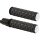 AirTrax Grips Black Rubber, Chrome Endcaps 1" Throttle By Wire