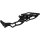 Custombike Luggage Rack For Early TC Softail with 200/18 Tire and Customfender Black Powder Coated