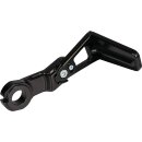 Aluminium Medium Length Side Mount License Plate Bracket with Approval Black Anodized