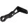 Aluminium Medium Length Side Mount License Plate Bracket with Approval Black Anodized