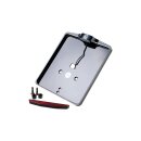 Mid-Mount License Plate Base Plate Kit Germany 180 x 200 mm Black Cut