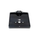 Mid-Mount License Plate Base Plate Kit Germany 180 x 200 mm Black Cut