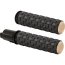 AirTrax Grips Black Rubber, Brass Endcaps 1"...