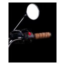 Trip Machine, leather handlebar grip wraps. Tobacco brown