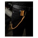 Trip Machine Braided key chain tan
