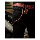 Trip Machine Braided key chain cherry red