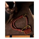 Trip Machine Braided key chain cherry red