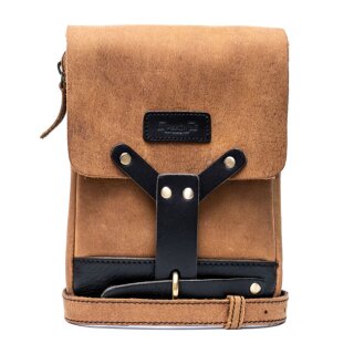 Trip Machine Biker Oberschenkeltasche / Beintasche Tabakbraun