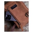 Trip Machine Biker Oberschenkeltasche / Beintasche Tabakbraun