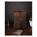 Trip Machine Mini-Rucksack Satteltasche 3,3 Liter Tabakbraun