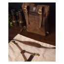 Trip Machine Mini-Rucksack Satteltasche 3,3 Liter Tabakbraun