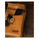 Trip Machine, Mini backpack/saddlebag 3.3 liter. Vintage tan