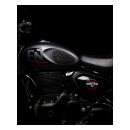 Trip Machine, Diamond leather gas tank pad set. Black