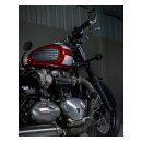 Trip Machine, Classic leather tank pad set. Black