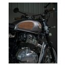 Trip Machine, Classic leather tank pad set. Tobacco