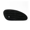 Trip Machine, Classic leather tank pad set. Black suede