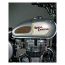 Trip Machine, Mini Classic leather tank pads. Tobacco suede