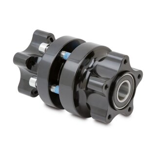 Arlen Ness, wheel hub front. Black