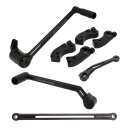 Arlen Ness, +3" extended foot control kit. Black