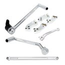 Arlen Ness, +3" extended foot control kit. Chrome