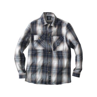 West Cost Choppers Riser Shirt Blue/Brown 2XL