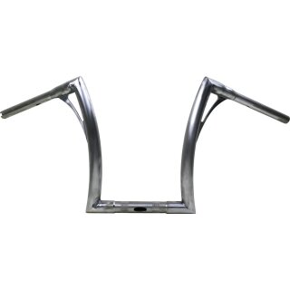 280 Medium Flow Bar Super Fat Handlebar for Road Glide with 1 1/4" Clamp Diameter 3-Hole Raw 1,4" Throttle By Wire