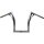 280 Medium Flow Bar Super Fat Handlebar for Road Glide with 1 1/4" Clamp Diameter 3-Hole Raw 1,4" Throttle By Wire