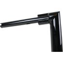2" Str8UP Handlebar for Road Glide Extra Tall (430mm) Black Powder Coated Cable Clutch Throttle By Wire