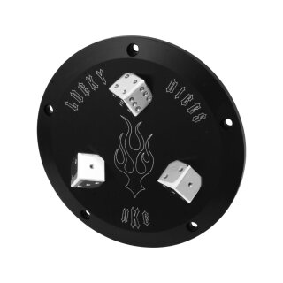 Dice Derby Cover 5-hole Black Satin
