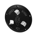 Dice Derby Cover 5-hole Black Satin