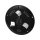 Dice Derby Cover 5-hole Black Satin