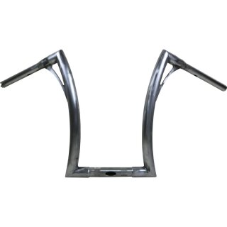 430 Extra Tall Flow Bar Super Fat Handlebar for Road Glide with 1 1/4" Clamp Diameter 3-Hole Raw 1,4" Throttle By Wire