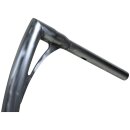 430 Extra Tall Flow Bar Super Fat Handlebar for Road Glide with 1 1/4" Clamp Diameter 3-Hole Raw 1,4" Throttle By Wire
