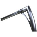 430 Extra Tall Flow Bar Super Fat Handlebar for Road Glide with 1 1/4" Clamp Diameter 3-Hole Raw 1,4" Throttle By Wire
