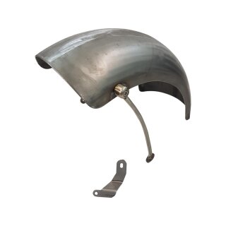 Round Bobber 200 Rear Fender for Indian Scout Raw Steel