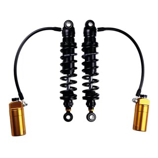 STX 36 Blackline Twin Shock Absorber with Golden Reservoir Length: 328,5 mm +/- 5 mm, Stroke: 86,5 mm, Mounted Spring: 66420-026 (26 N/mm) Blackline Gold