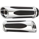 Deep Cut Comfort Grips Chrome 1" Throttle By Wire