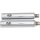 Double Slip-On Muffler Set Endcap Revolver Chrome