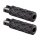 Diamond Footpegs Black Rubber Peg, Black End Cap
