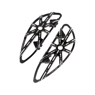 10-Gauge Driver Floorboards Black Cut Anodized