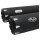 Double Slip-On Muffler Set Endcap Revolver Black Ceramic Coated