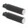 Knurled Rubber Footpegs Black Rubber, Chrome Endcap